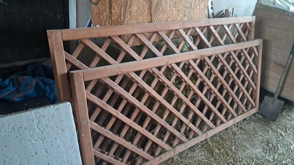 Pergole drewniane 200 cm x 3, plus kotwy, nowe,na pnącza, na róże,
