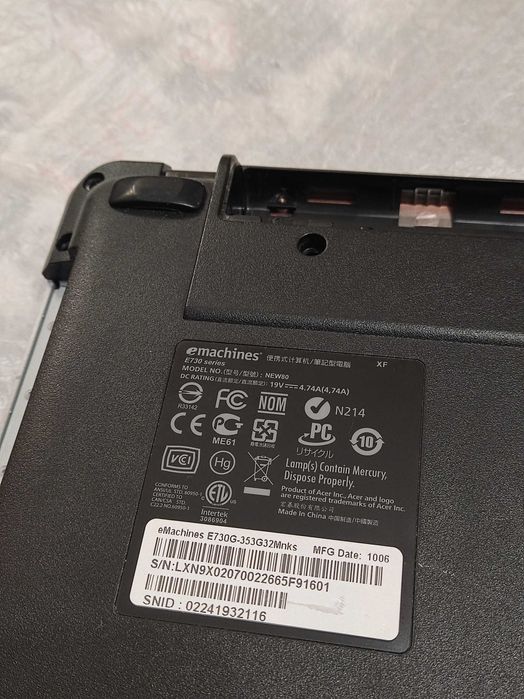 Корпус Ноутбука – Acer eMachines E730/E730Z/E730G "(E440/E640/E640G)"