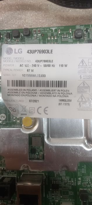 Материнська плата телевізора lg