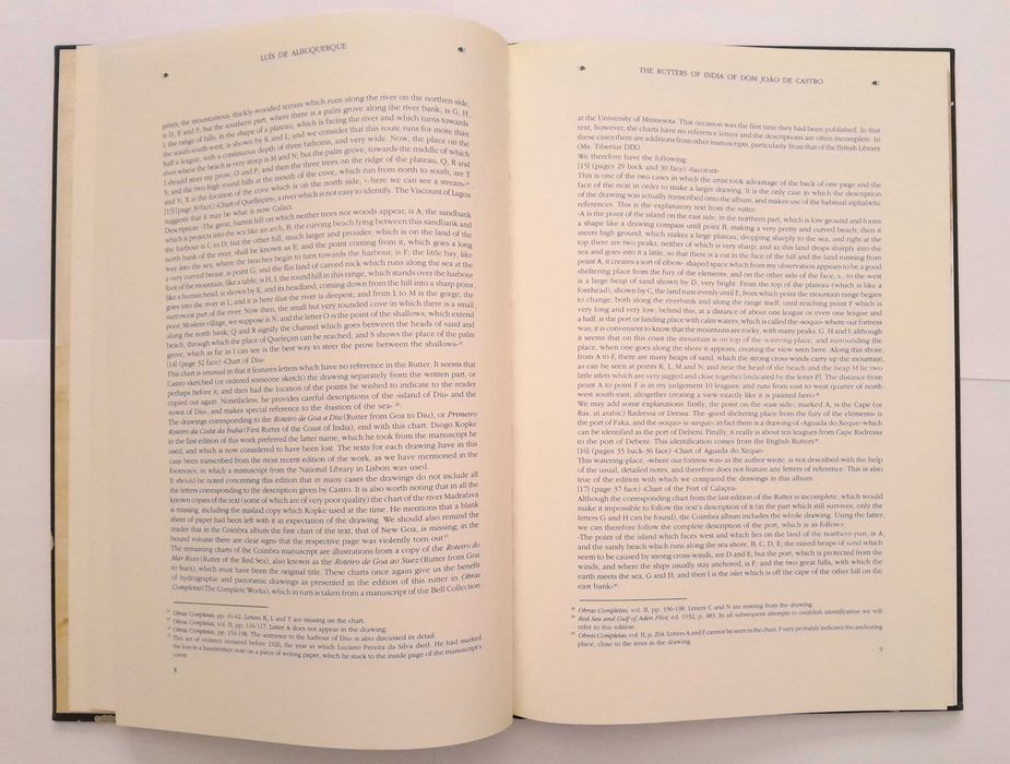 Tábua dos Roteiros da Índia de D. João de Castro (Idioma: INGLÊS)
