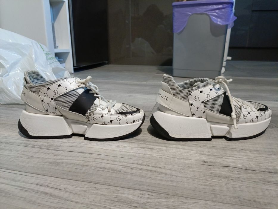 Eva Minge sneakersy jak nowe, pare raz założone 38r gruba podeszwa