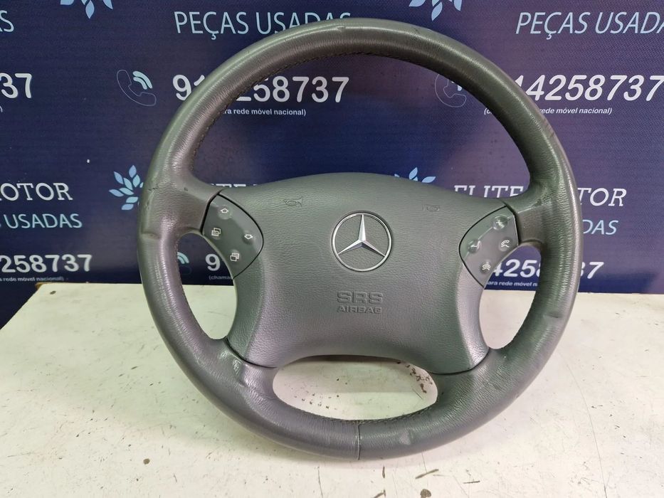 Volante usado pele com airbag MERCEDES 220 CDI W203