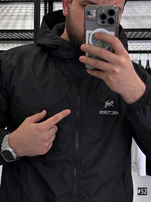 Осіння Куртка Артерикс гортекс черная // Ветровка ARCTERYX Goretex