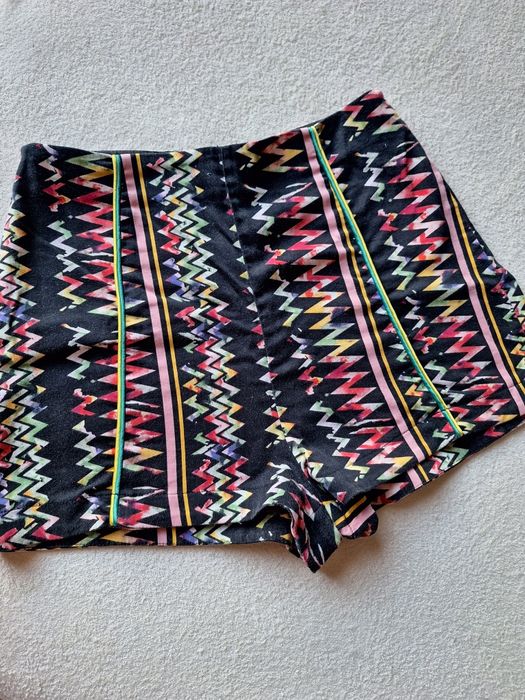 Spodenki szorty azteckie boho etno hippie folk na lato wysoki stan
