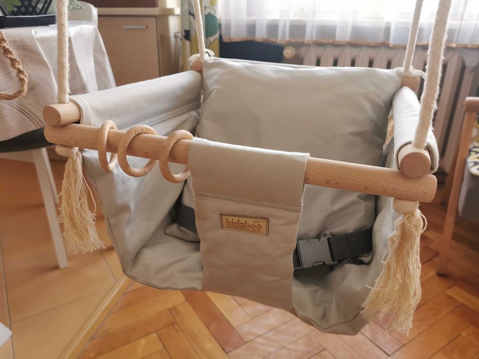 Kidaboo hustawka dla dziecka do pokoju szara