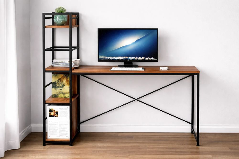 NOWE Biurko Gamingowe Metalowe Komputerowe Meble Szkolne Loft OKAZJA!