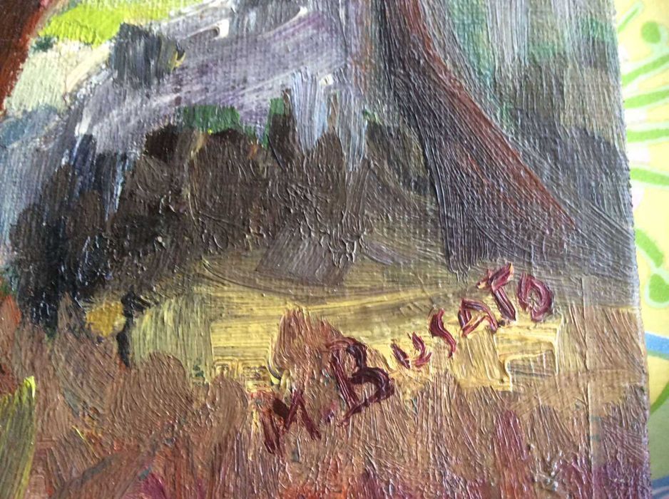 Картина, Италия .масло .Привезена из Италии.