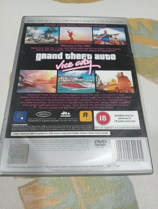 Jogo PlayStation 2 Grand Theft Auto Vice City
