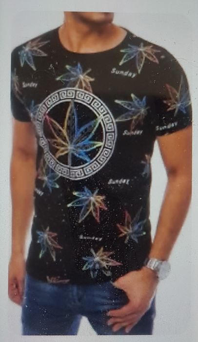 T shirt z nadrukiem FC High Times. Rastafari reggae