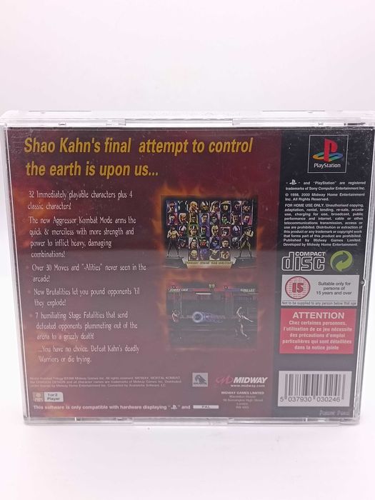 GRA Mortal Kombat Trilogy Na Playstation PSX PS1 46/01/26s