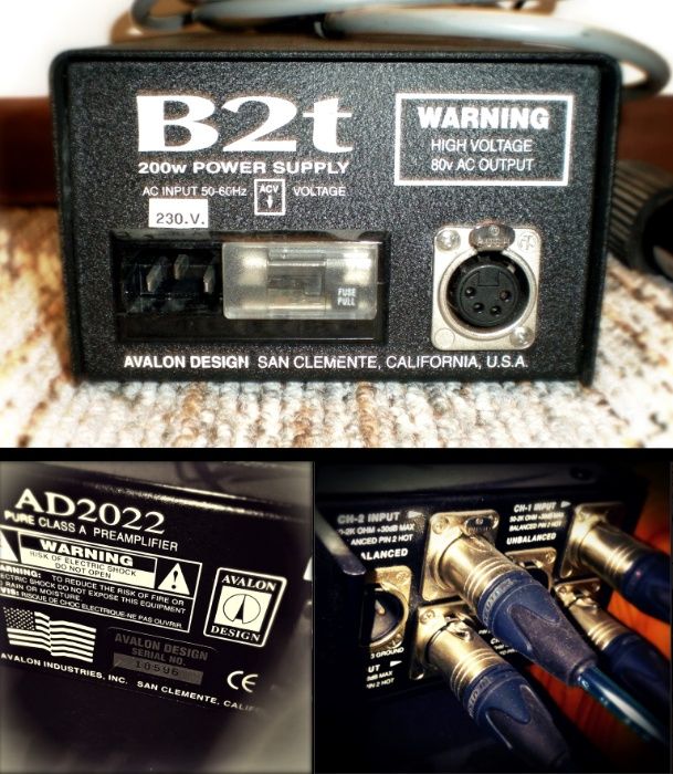 AVALON AD 2022 DUAL MONO dwukanałowy przedwzmacniacz preamp studyjny