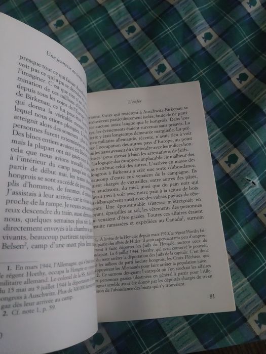 Une jeunesse au temps de la Shoah. Portes incluídos