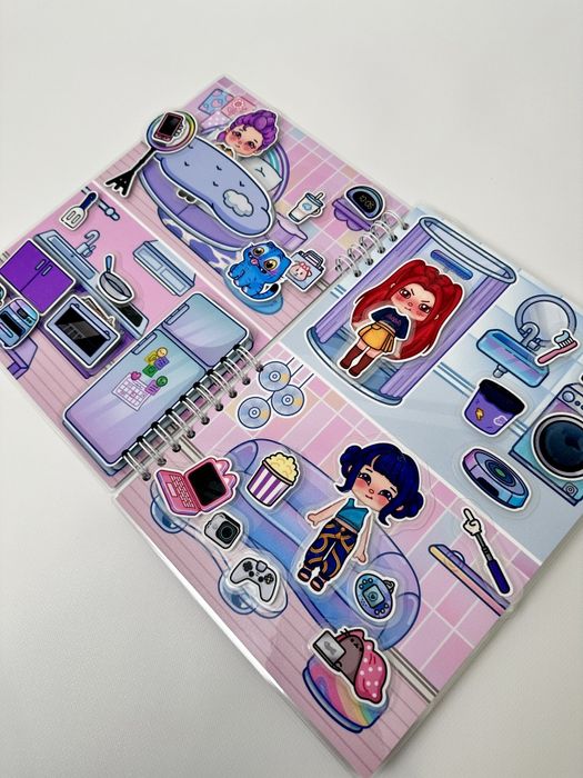 Демон хантер на липучках ліпучках альбом книжка тока бока мисливці