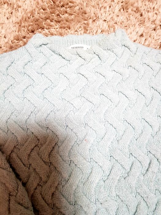 Reserved sweter miętowy S