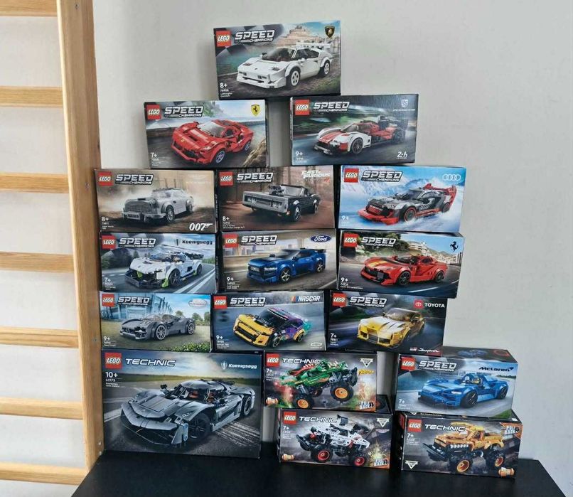 Lego Speed Champions Technic, kolekcja i na sztuki, stan idealny, 24
