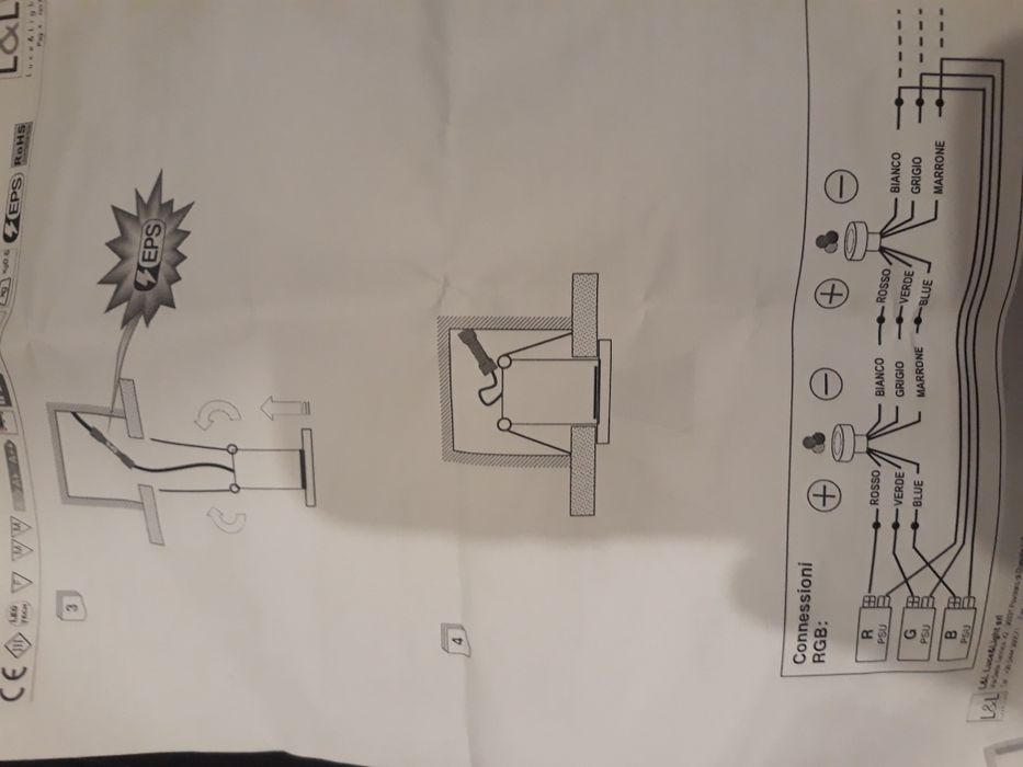 Projetor LED RGB L&L italy 500mA