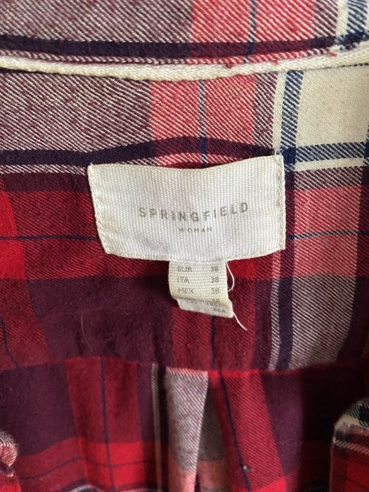 Camisa xadrez tons vermelhos Springfield