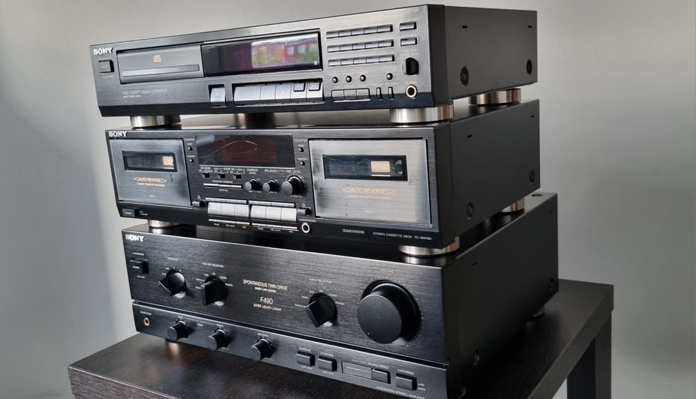 Wieża SONY – komplet (Wzmacniacz TA-F490, CD CDP-497, Deck TC-WR790) lub na sztuki