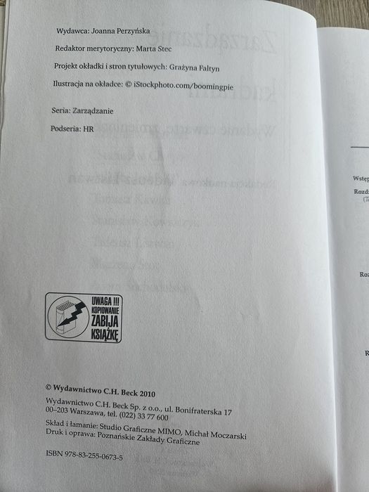 Zarządzanie kadrami Tadeusz Listwan