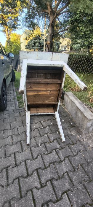 Stary stół z litego drewna