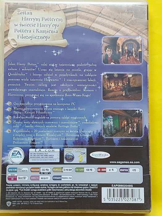 Płyta CD Rom  PC  Harry Potter 2001rok