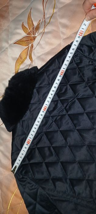 Coach. Оригинальная стёганая куртка с натуральным мехом.