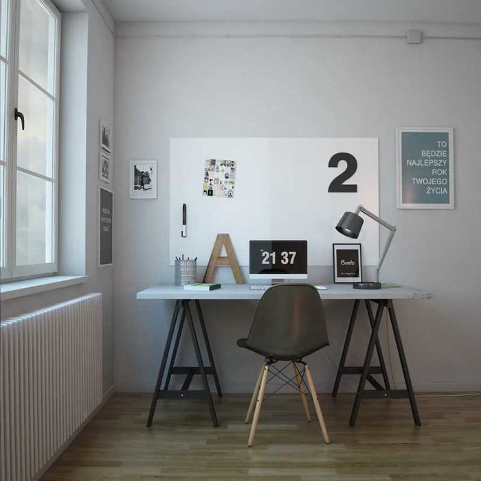 Tablica magnetyczna szklana 120×90 biała Bunto Pure White (premium)