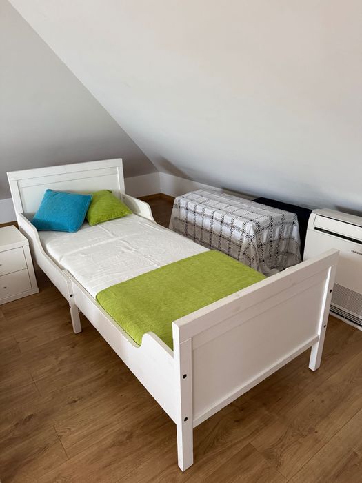 Cama de criança extensível (estrado + colchão)