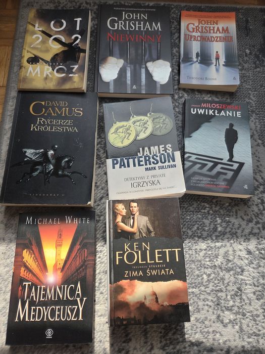 Zestaw książek sensacyjno kryminalnych