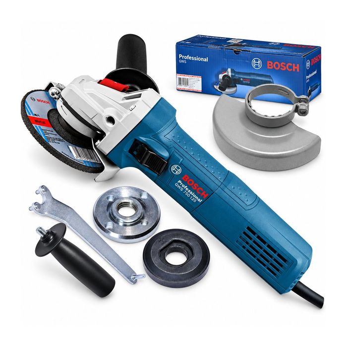 Для різання та шліфування: болгарка Bosch Professional GWS 750-125, КШМ-шліфмашина під диск 125 мм