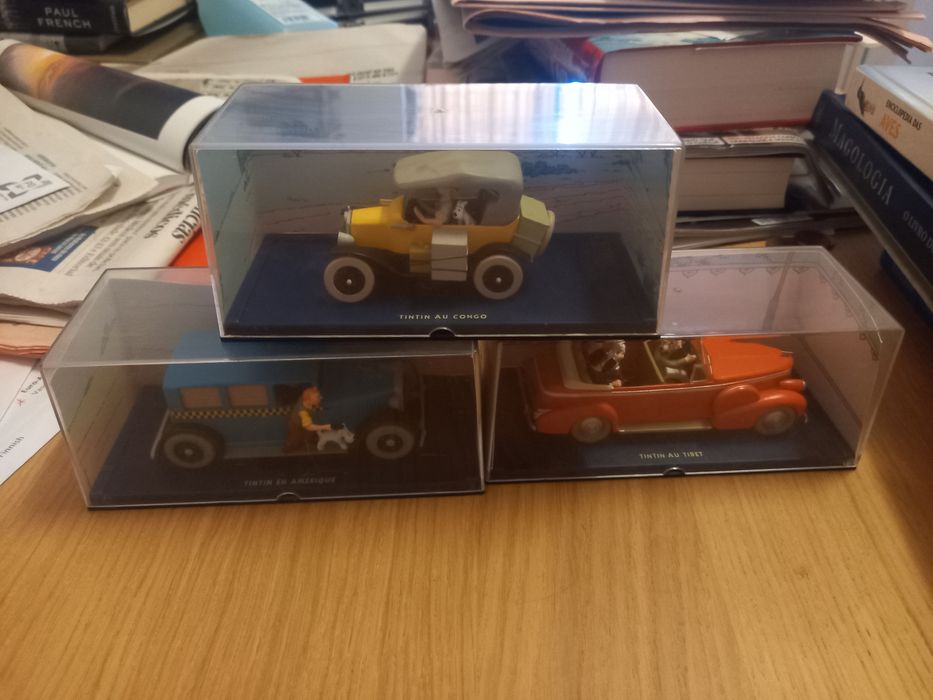 Coleção 3 Carros de Tintin