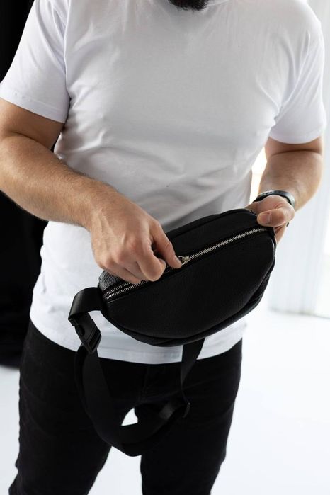 Бананка чоловіча з натуральної шкіри