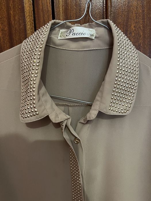 Camisa bege L mulher