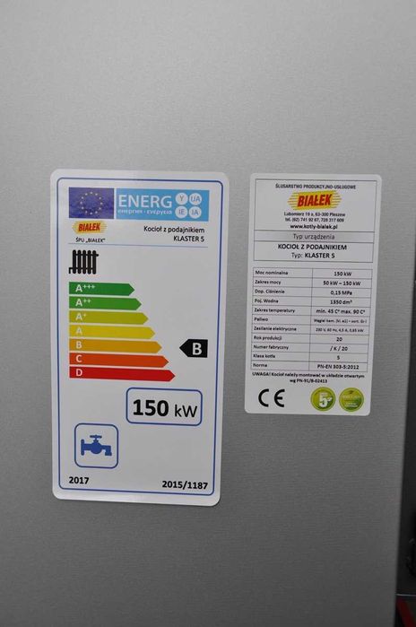 Kocioł Piec z podajnkiem na ekogroszek 150 kW 1700m2 5 klasa