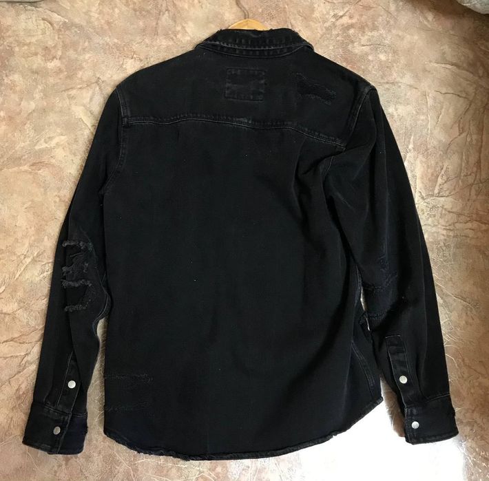 Джинсовый пиджак-рубашка Zara L Мужской