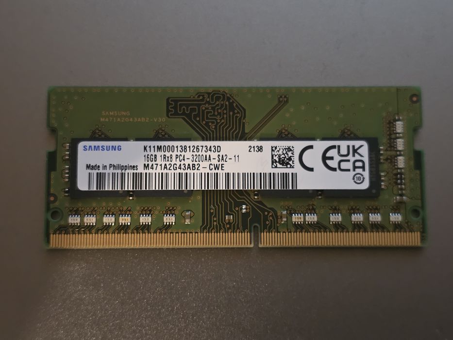 Memória Samsung 16GB DDR4 3200AA SODIMM - M471A2G43AB2‑CWE