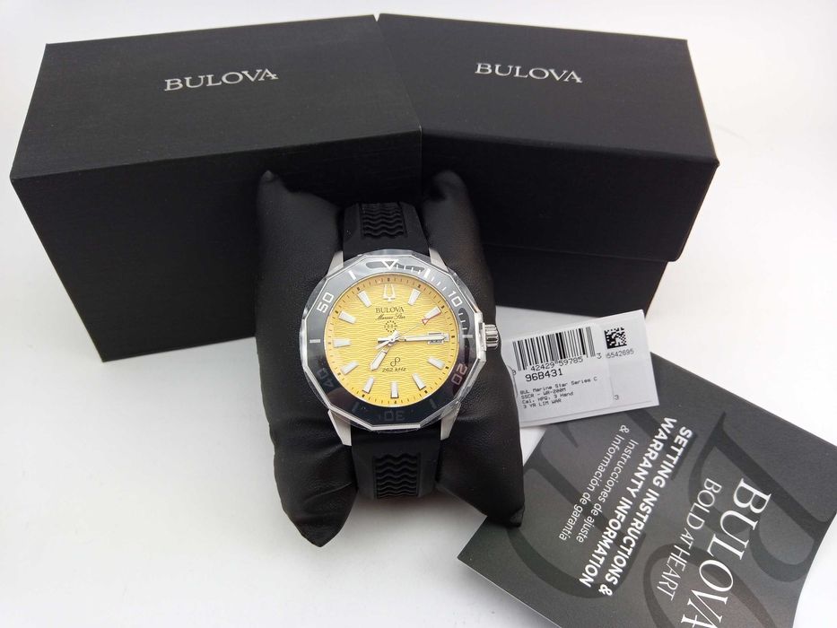 Bulova Precisionist Marine Star 96B431 точность колебаний 262 кГц, сапфир