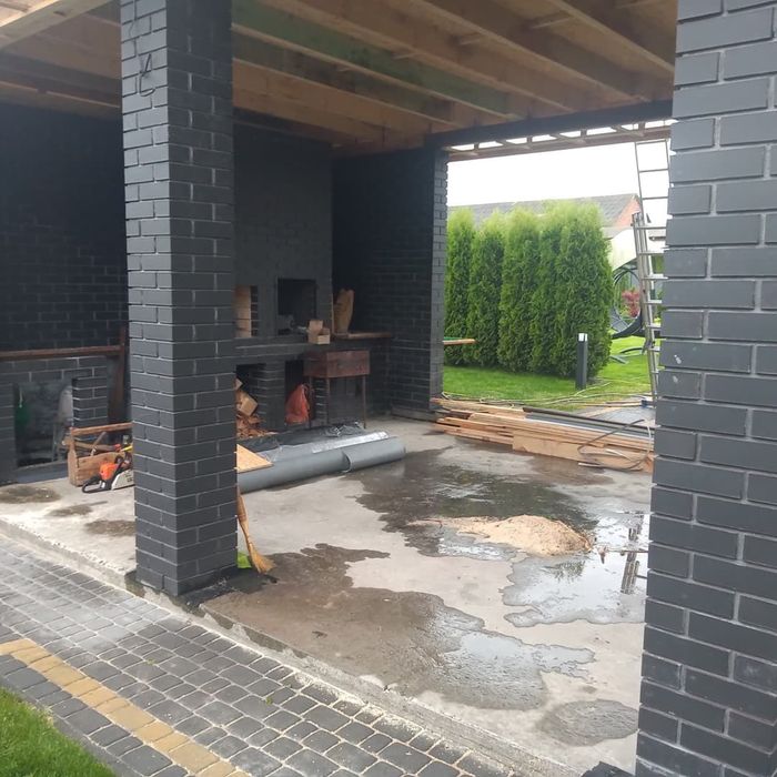 Барбекю комплекс, мангал, камін, бісєдка, паркан