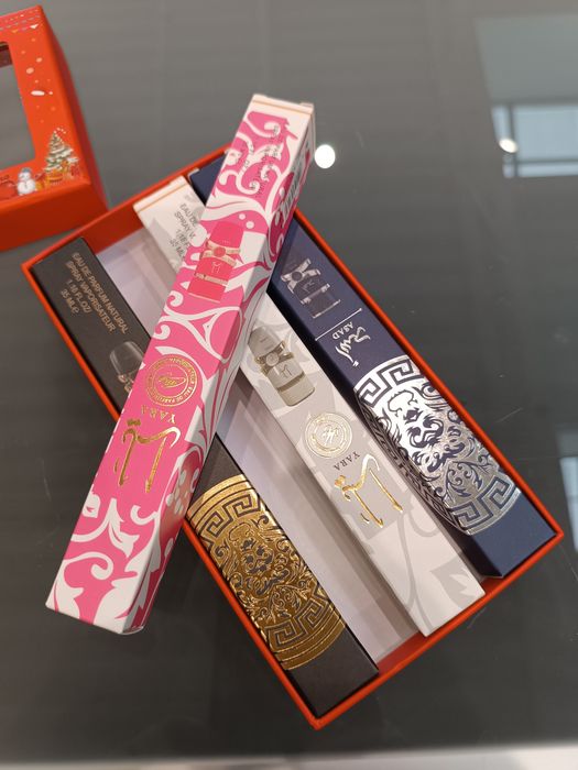 zestaw świąteczny 4 perfumetki damskie i męskie yara