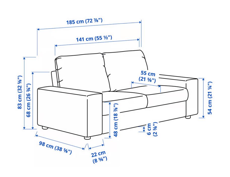 Sofá 2 lugares - otimo estado