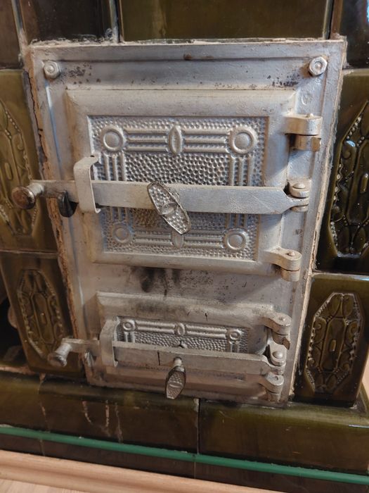 Piec kaflowy,  kompletny