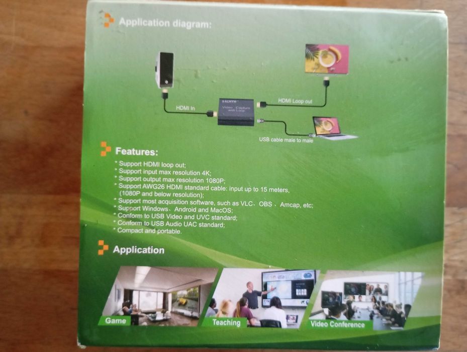 HDMI Captura de vídeo 4k