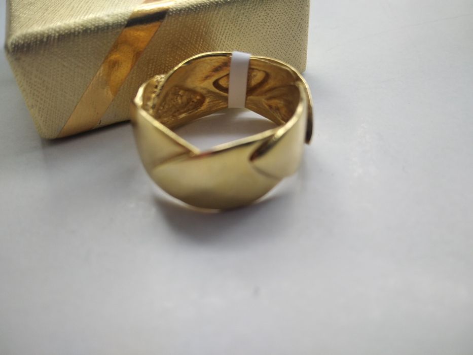 Złoty ciekawy pierścionek złoto 333 rozm.16   65