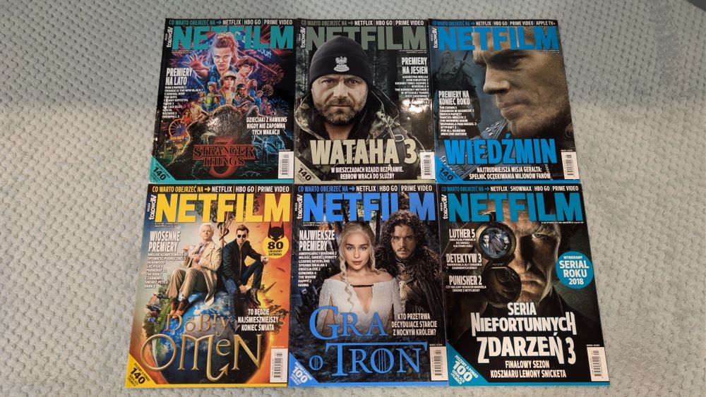 47 numerów Magazyn Netfilm  Kompletna seria gratka dla kolekcjonerów!