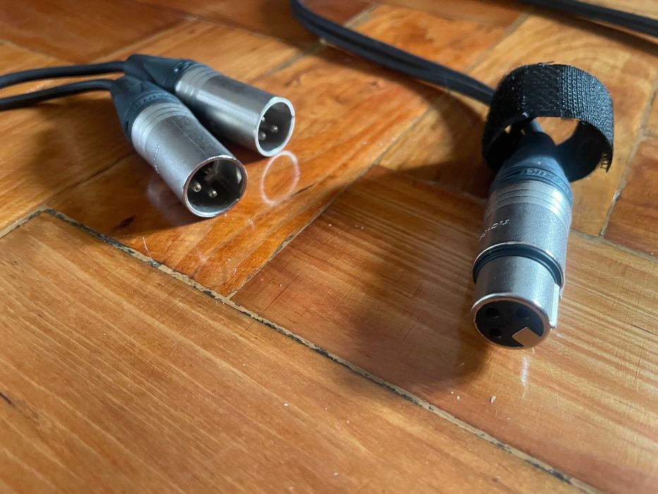 Cabo splitter XLR 2 metros