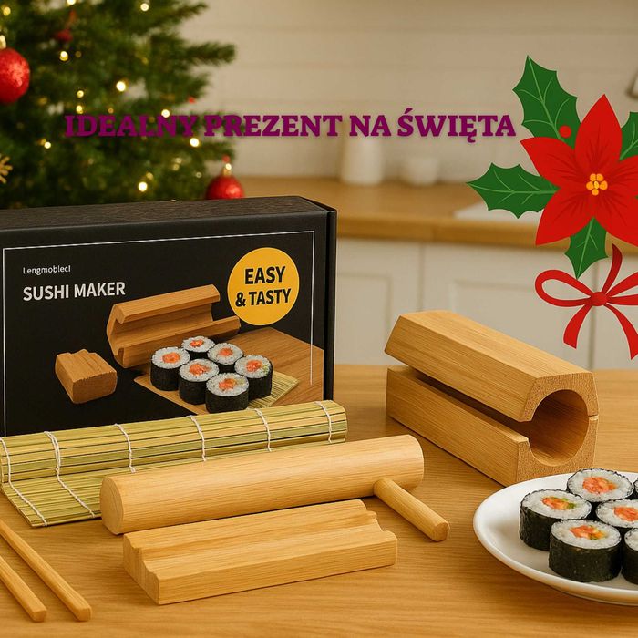 ZESTAW DO ROBIENIA SUSHI W DOMU z Rodziną, Prezent na Święta + EBOOK