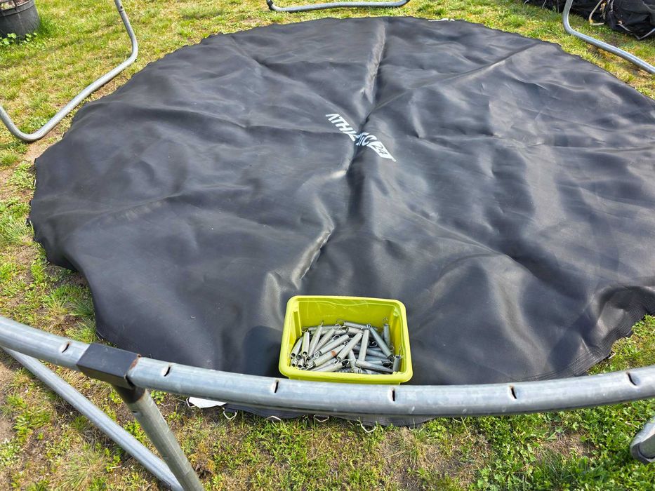 trampolina ATHLETIC 24  rama, batut, drabinka