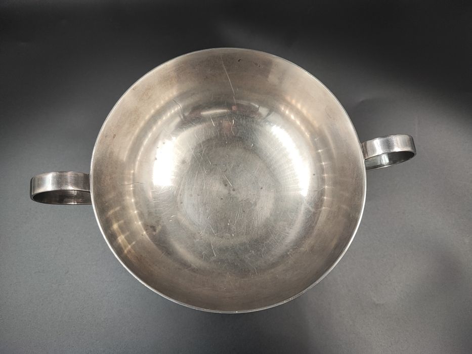 Срібна цукерниця "Північна чернь" - прикрашено квітками