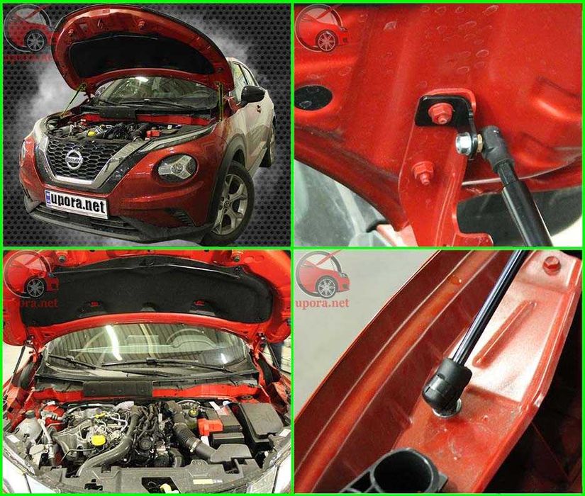 Амортизаторы упоры капота Nissan Juke Kicks Qashqai Rogue X-Trail XTL