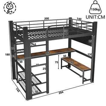 CAMA MEZZANINE 140x200 NOVA 359,00